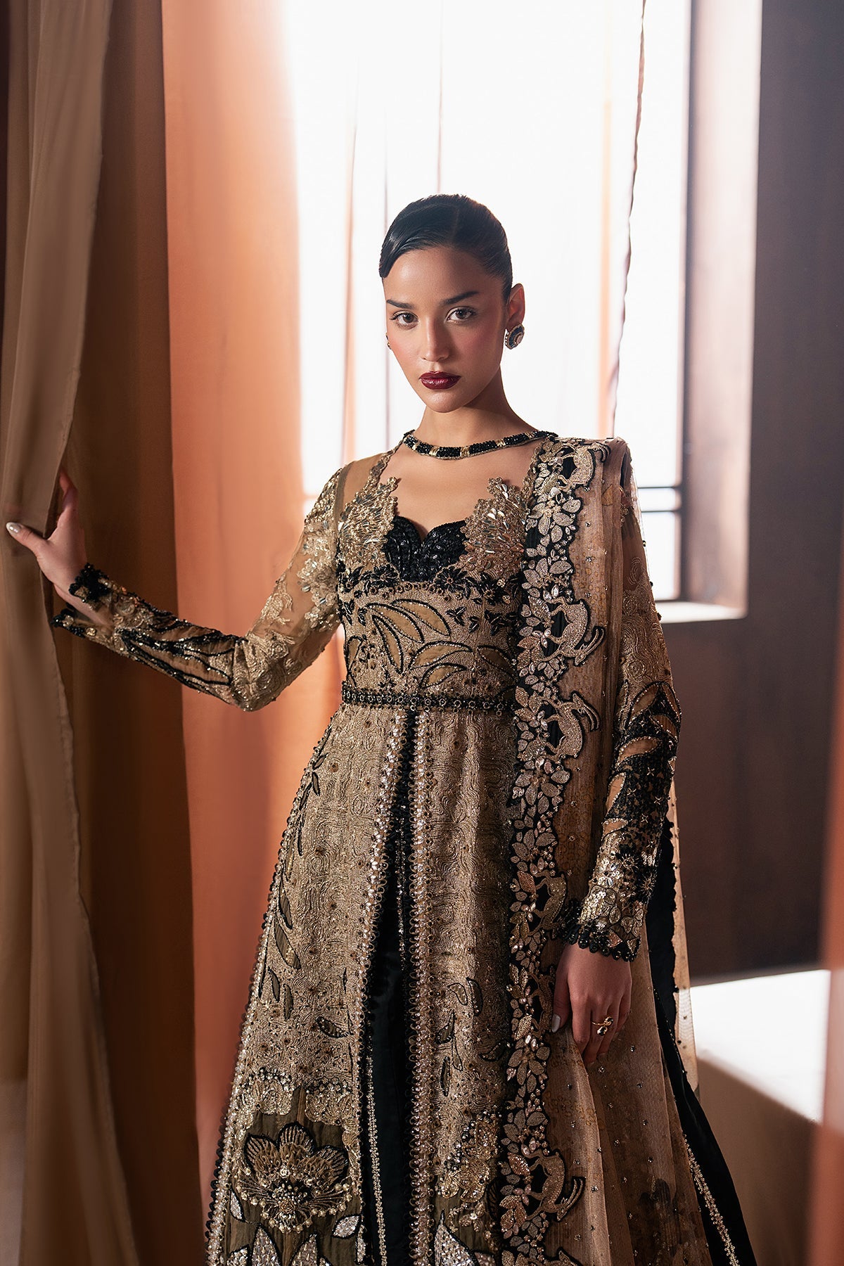 Pakistani Custom Stitched Wedding Dress - ZARHEL