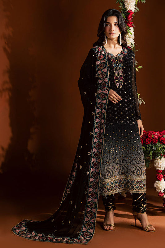 Pakistani Custom Stitched Chiffon Dress - MK-24