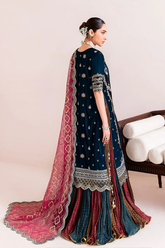 Pakistani Custom Stitched Velvet Dress-2222-MEHROOB