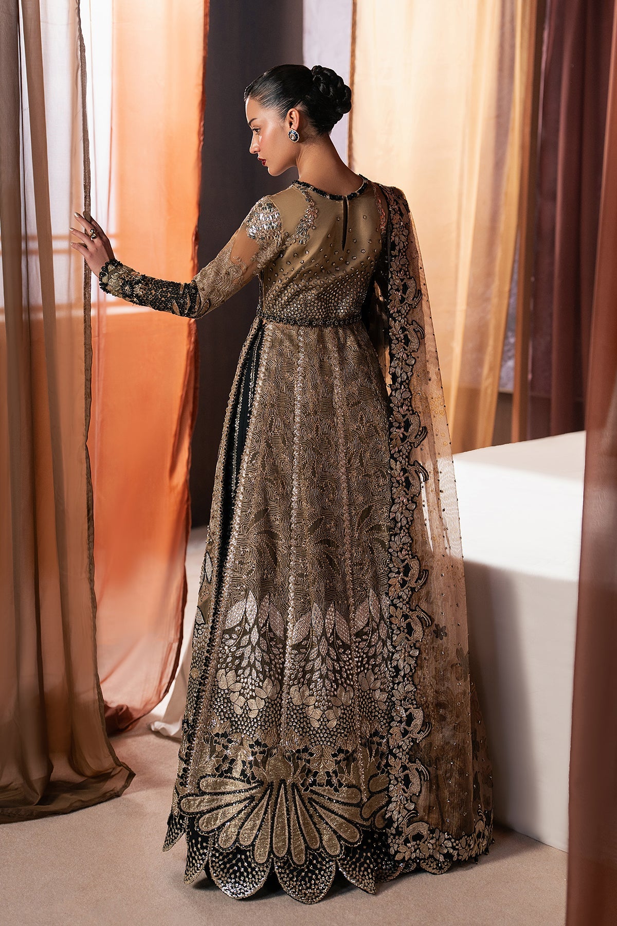 Pakistani Custom Stitched Wedding Dress - ZARHEL