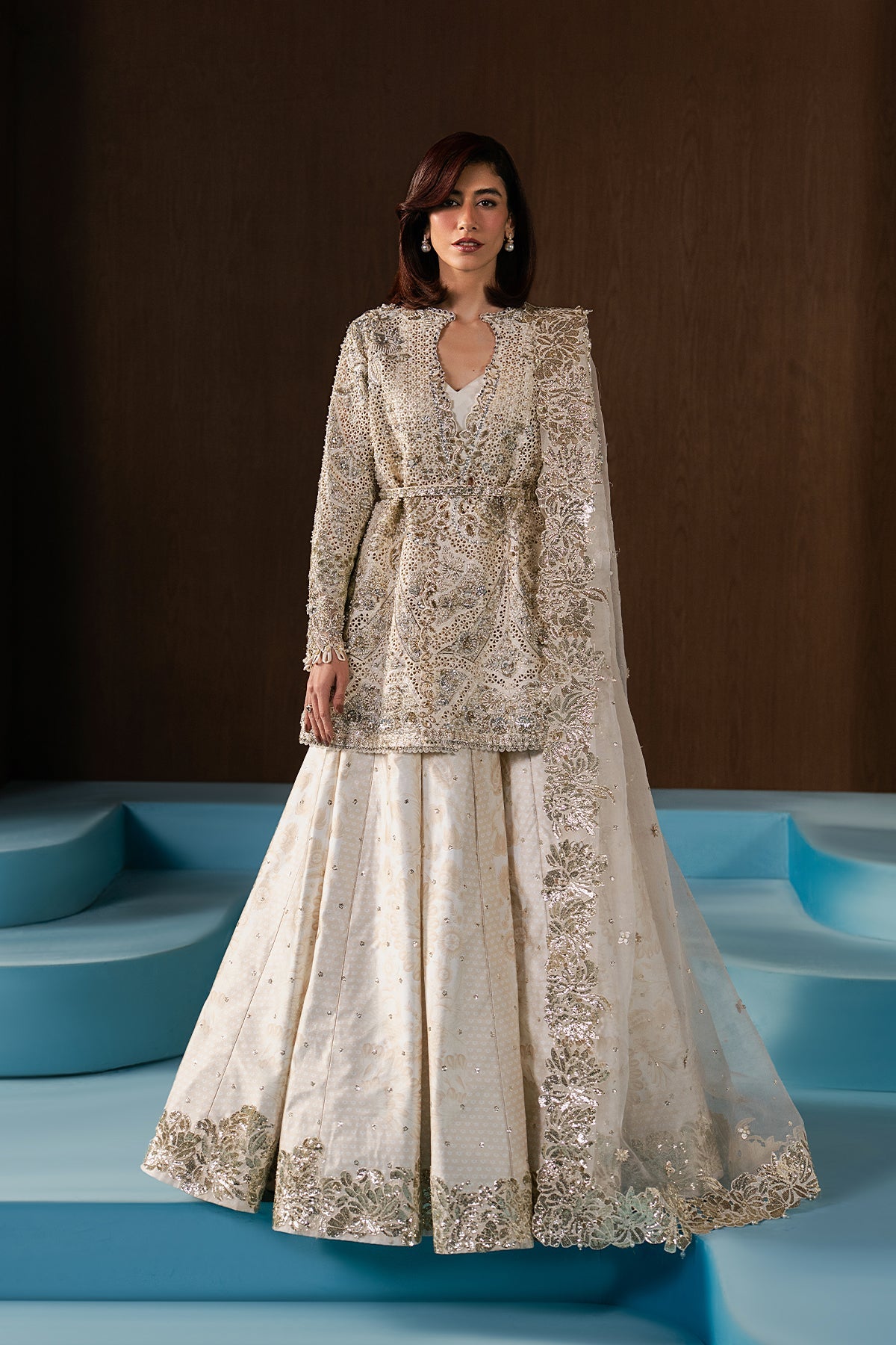 Pakistani Custom Stitched Wedding Dress - ZARHEL
