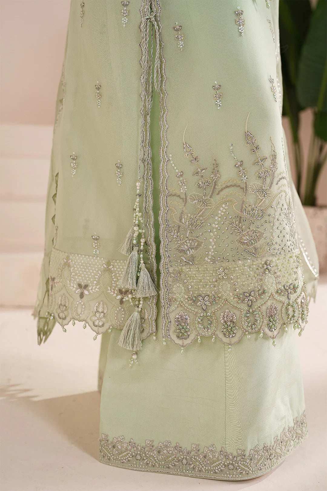 Pakistani Custom Stitched Chiffon Dress-4068-ZYAH