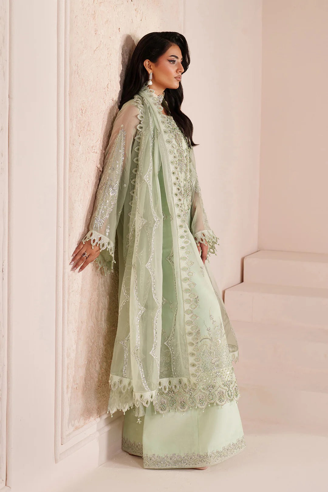 Pakistani Custom Stitched Chiffon Dress-4068-ZYAH