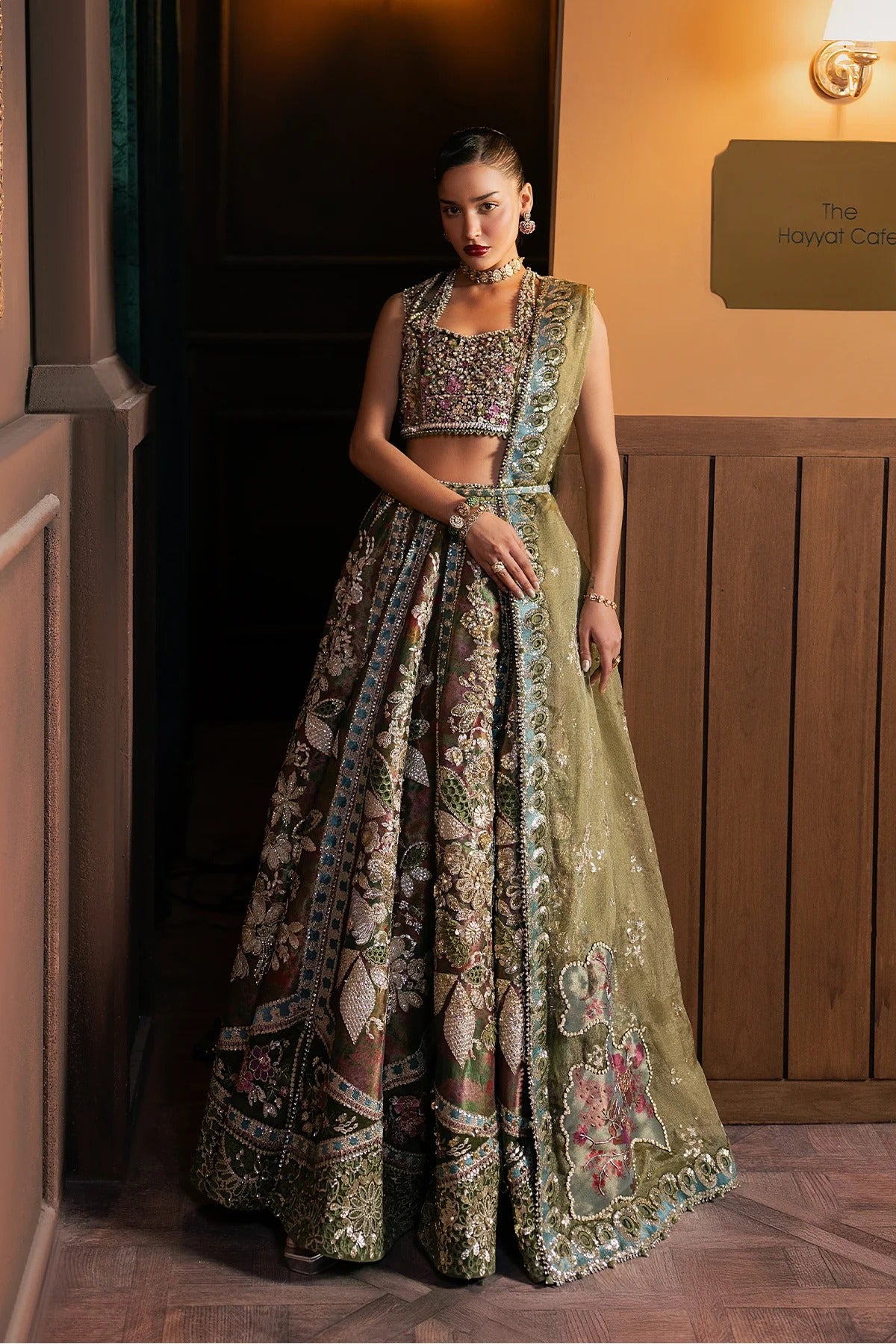 Pakistani Custom Stitched Wedding Dress - MAHSIL