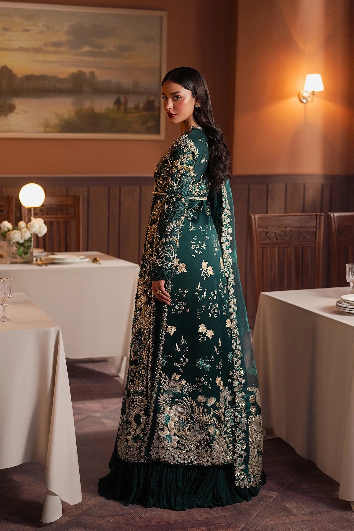 Pakistani Custom Stitched Wedding Dress - ZARHEL
