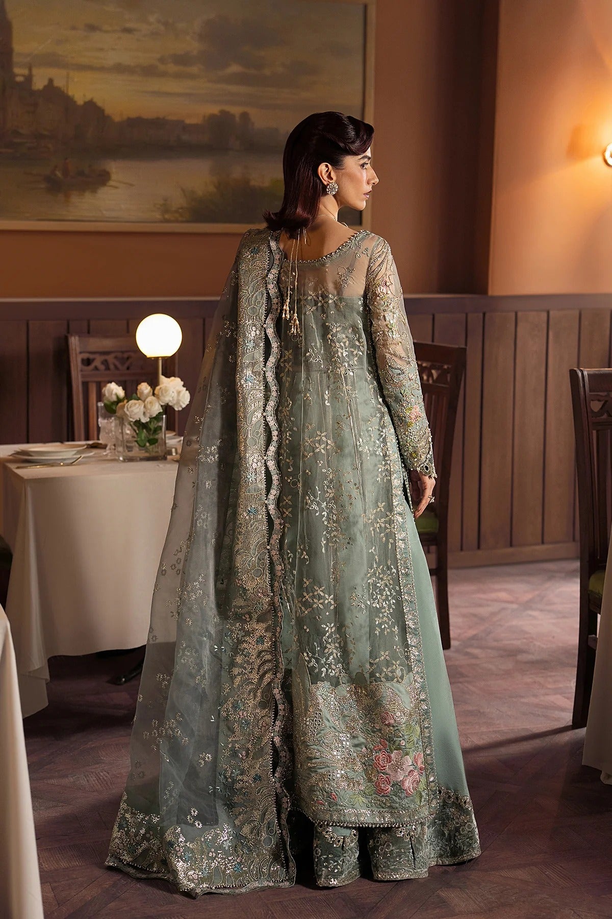 Pakistani Custom Stitched Wedding Dress - ZARHEL