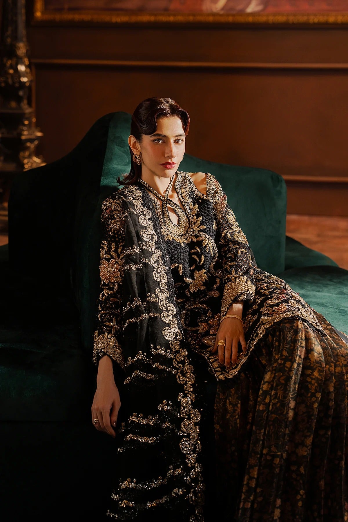 Pakistani Custom Stitched Wedding Dress - ZARHEL