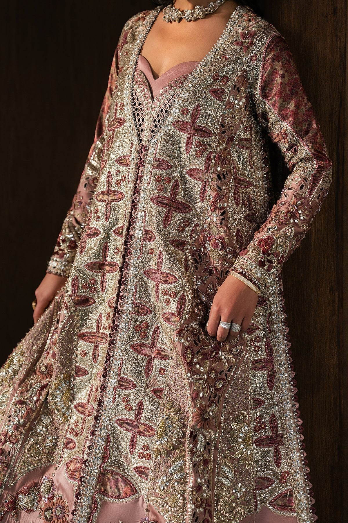 Pakistani Custom Stitched Wedding Dress - ZARHEL