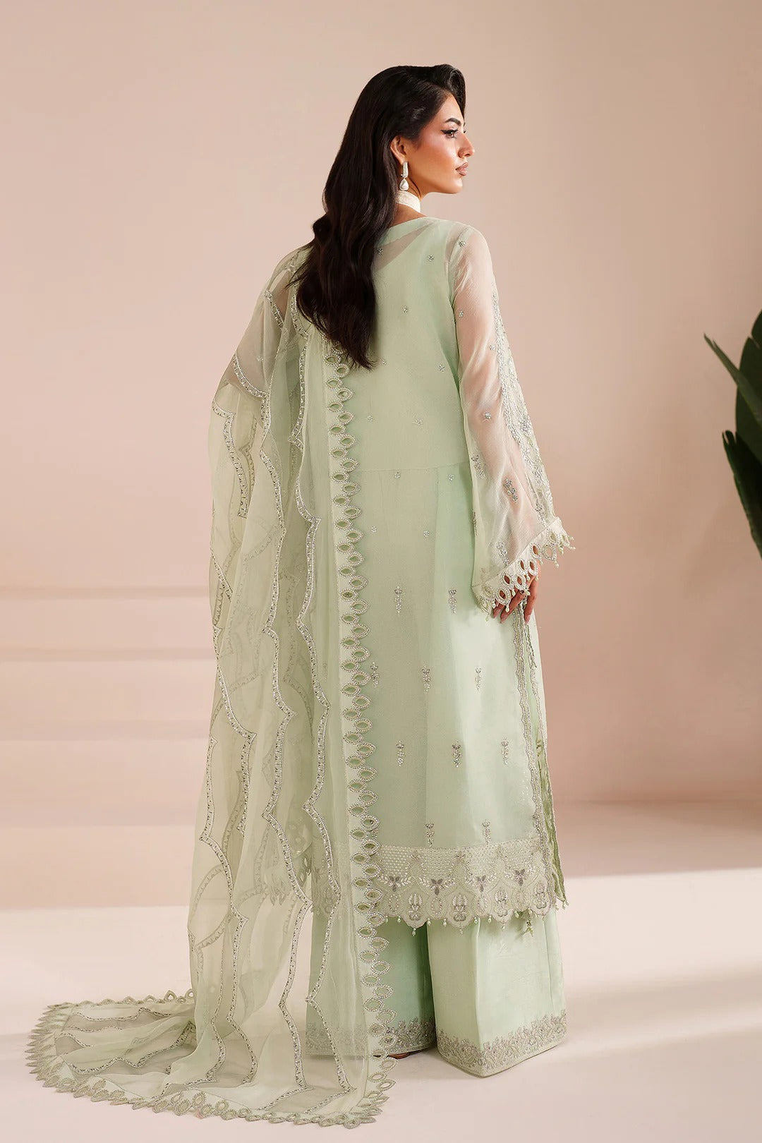 Pakistani Custom Stitched Chiffon Dress-4068-ZYAH