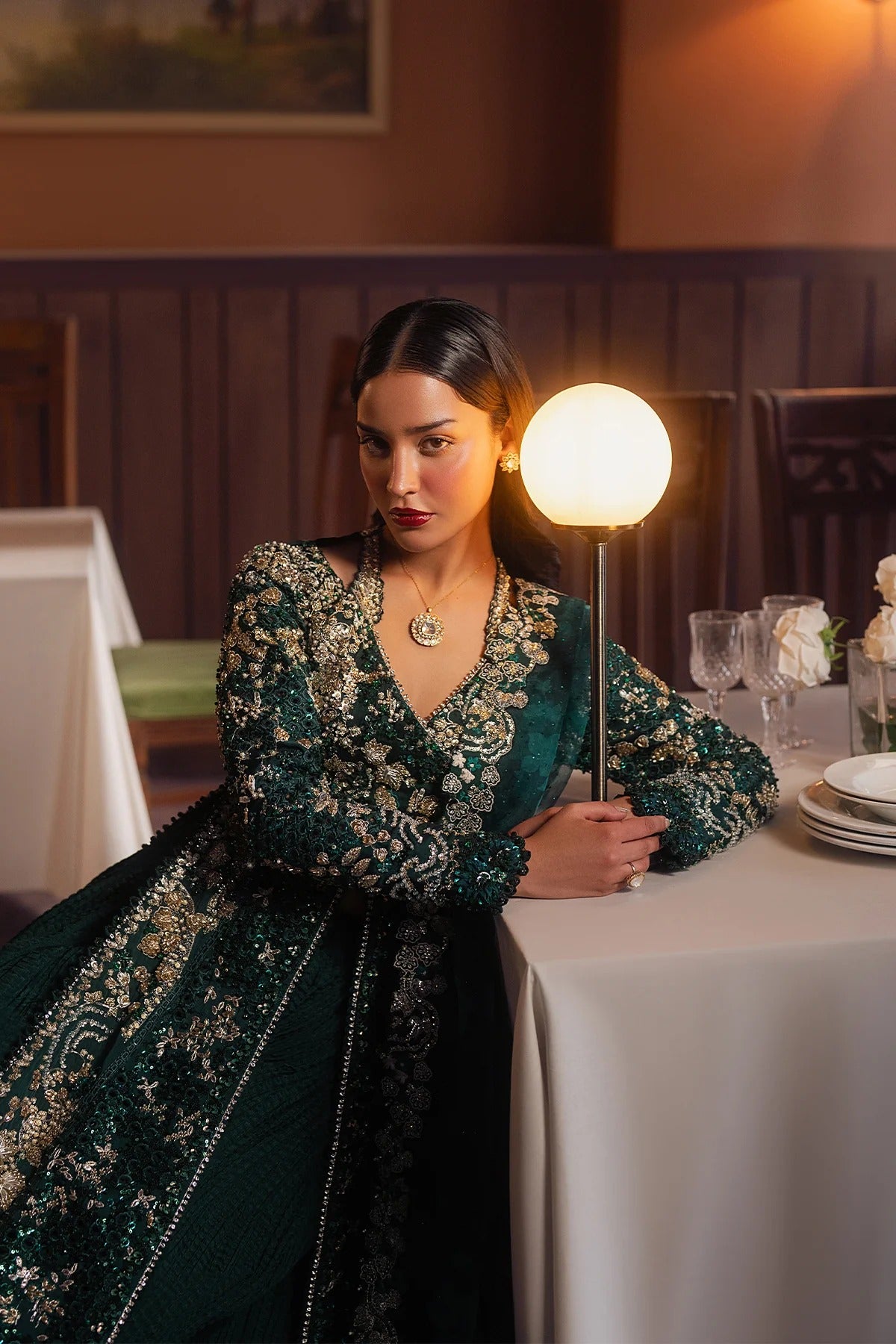 Pakistani Custom Stitched Wedding Dress - ZARHEL